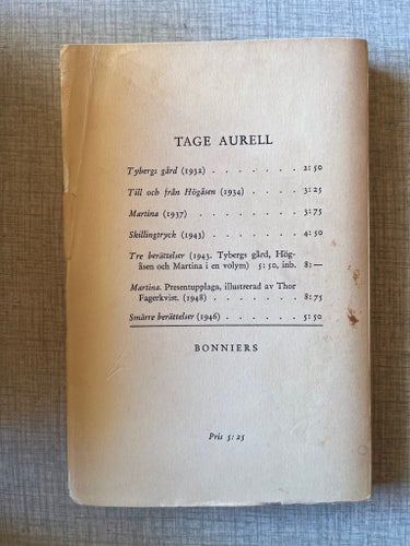 Nya berättelser - Tage Aurell, 1949