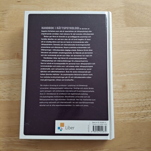 Handbok i Rättspsykologi, Pär Anders Granhag, Sven Å Christianson