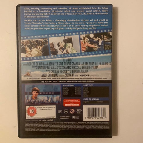 Hi, Mom! DVD Brian De Palma