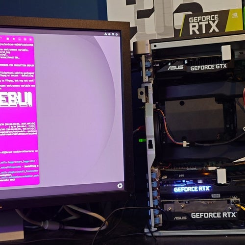 Dell Precision T7610 med 2x RTX 3060 och 1x GTX 1660