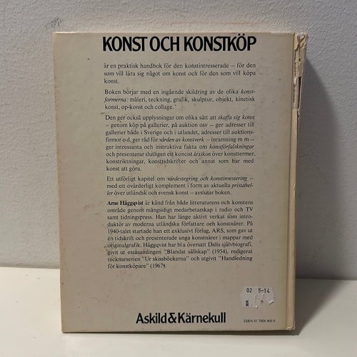 Konst och Konstköp - Arne Häggqvist - 1974