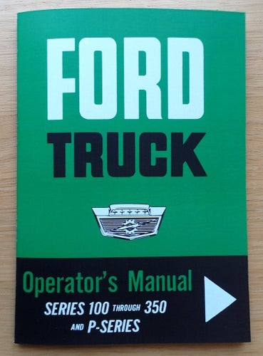 Instruktionsbok Ford Truck 1964 Series 100 till 350 och P-Series
