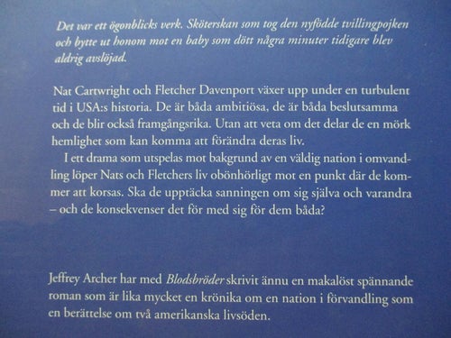 JEFFREY ARCHER - BLODS BRÖDER