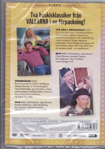 DVD 2i1/ Två Ägg I Högklackat.... + Söderkåkar / Buskis / Ny & Inplastad