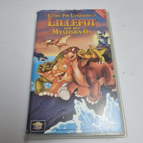 Landet för längesedan Lillfot och den mystiska ön VHS film