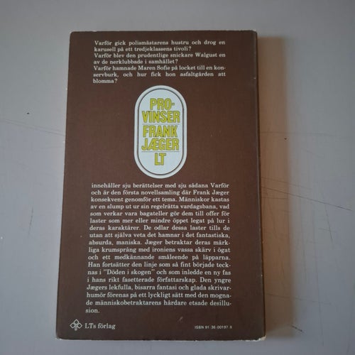 Frank Jaeger: Provinser