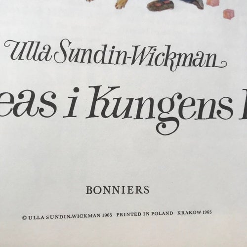 ANDREAS I KUNGENS PARK Ulla Sundin-Wickman 1965