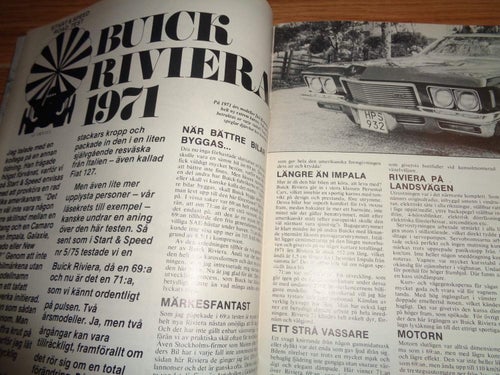 Start & Speed nr10 1976 Roadster nummer, Dodge 32, Tudor 38, Buick Riviera 1971