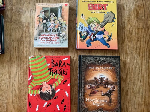 4 ungdomsböcker tex Bert och friheten
