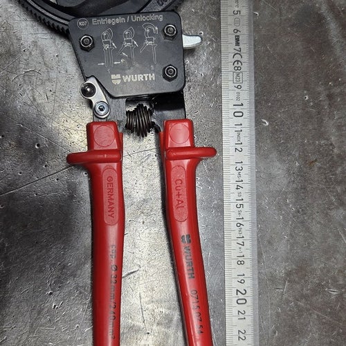 Würth kabelavbitare för Cu/Al upp till 32mm