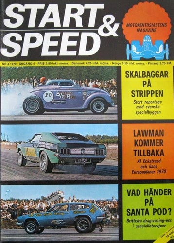 Start & Speed 1970-4 VW Funny Car.Lawman Mustang.Dragracing