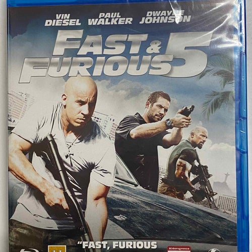 Blu-ray Fast & Furious 5 Dwayne Johnson INPLASTAD
