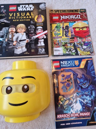 LEGO Samlarpaket – LEGO Star Wars Visual Dictionary, Tidningar & Förvaringshuvud