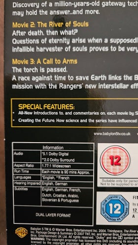 Babylon 5 The Movie Collection DVD