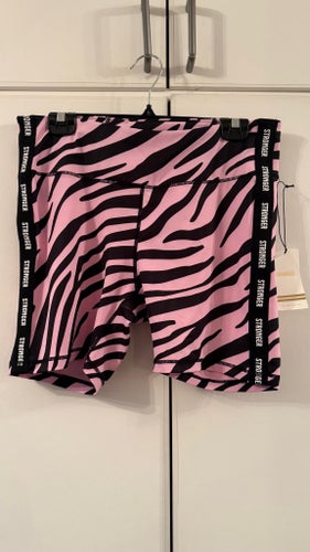 Nya Stronger rosa/svarta cykelshorts, storlek XL, prislapp kvar