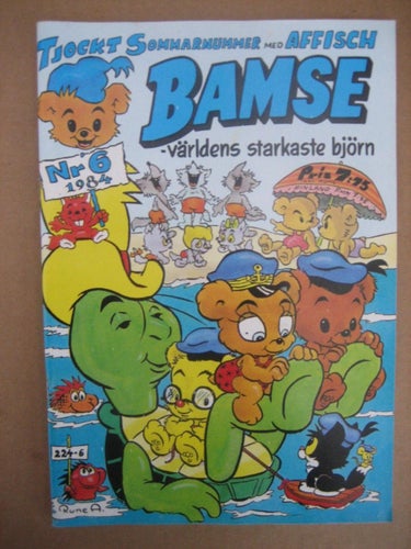 Bamses    Nr:6-1984  (Tjockt Sommarnummer med Affisch)