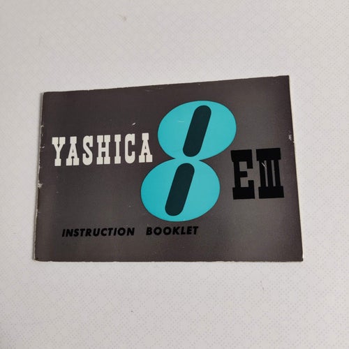 Original Yashica 8 EIII Movie Camera Instruction Manual Booklet Guide