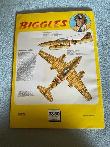 Biggles album 7 Den Hemliga Eskadern - svenska graphic comic serie seriealbum