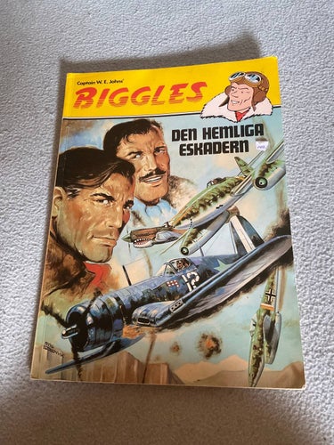 Biggles album 7 Den Hemliga Eskadern - svenska graphic comic serie seriealbum