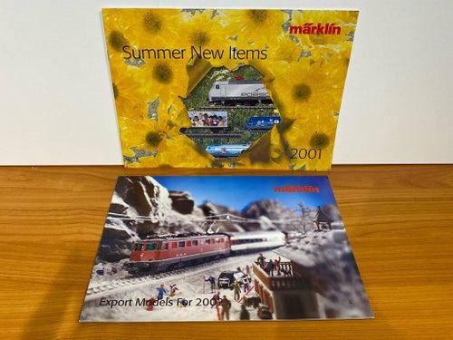 Märklin Kataloger - Sommar Nyheter 2001 och Exportmodeller 2002