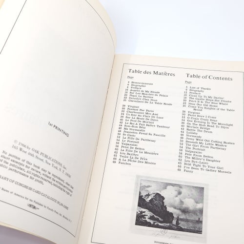 Folk Songs of France - 25 traditional French songs with guitar chords - 1966