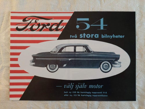 Ford 1954 Nytryck Klassiker