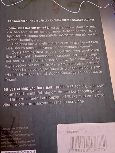 Kepler, Kaninjägaren, 2016