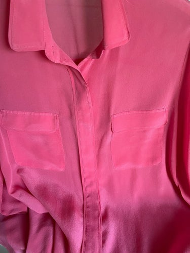 custommade rosa skjorta 100% silk