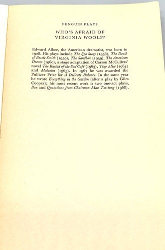 Who's afraid of Virginia Woolf? av Edward Albee