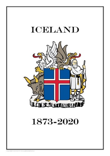 Iceland Island 1873-2020 PDF DIGITAL STAMP PAGES INGA FRIMÄRKEN!!