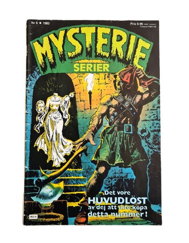 MYSTERIESERIER 1983 nr 6 Samlarex FN SKRÄCK RYSARE CHOCK VAMPYR DRACULA MONSTER