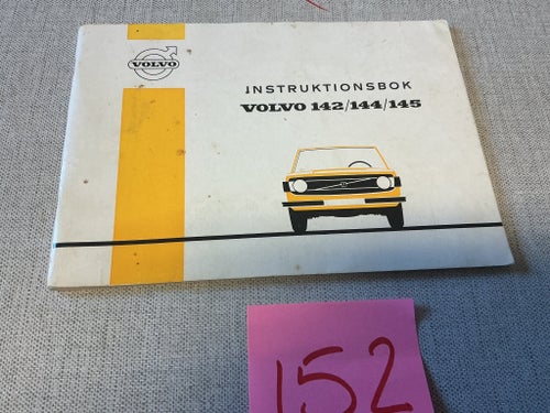 Instruktionsbok Volvo 142/144/145 nr152