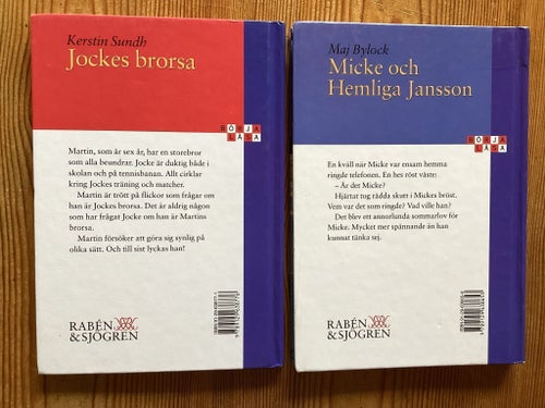 Bokpaket: Jockes brorsa av Kerstin Sundh och Micke och Hemliga Jansson av Maj
