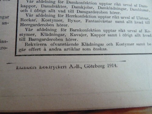 TIDSFÖRDRIF, 1914, EN MAJ-FLICKA., TIDNING