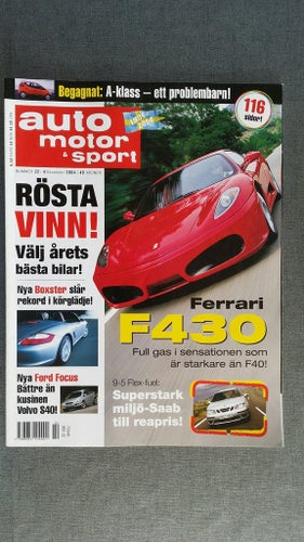 Auto motor & sport nr 22 2004: Ferrari F430, Porsche Boxster, Volvo C70 beg