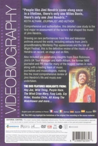 Jimi Hendrix -Videobiography DVD 2007 STILL SEALED documenta