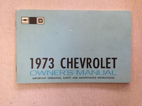 1973 Chevrolet Owner's Manual