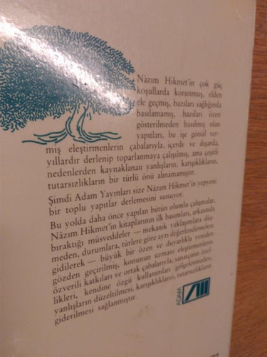 Hikayeler av Nazim Hikmet, bok på turkiska, berättelser av Nazim Hikmet