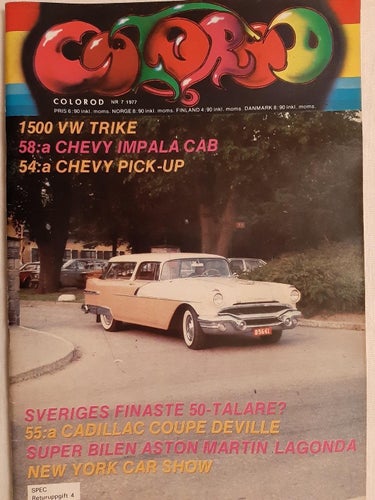 Colorod nr 7 1977: Ford Ranchero 1957, Cadillac Coupé de Ville 1955