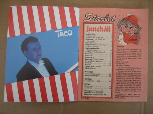 Starlet Nr:10-1983(Idolbild på Taco, Lee Curreri)