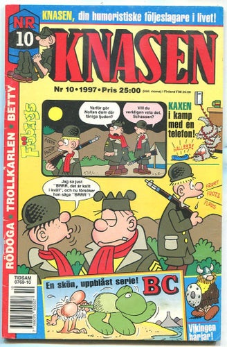 Knasen 1997 nr 10 Hagbard, Kaxen, BC, Rödöga, Betty Fröbergs