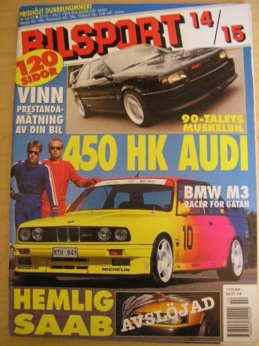 BILSPORT NR 14/15 1996 JAGUAR V12 , GATBILAR I HELSINGBORG