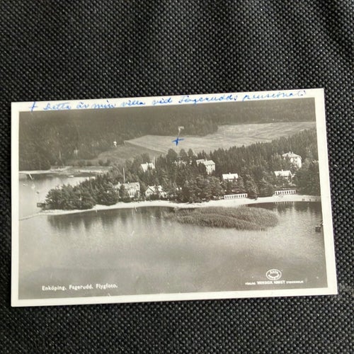 Flygfoto. Enköping Fagerud, pg 1953