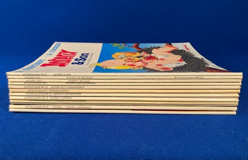 Asterix 11 st album tidningar