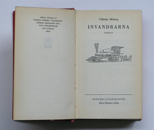 Invandrarna, Vilhelm Moberg