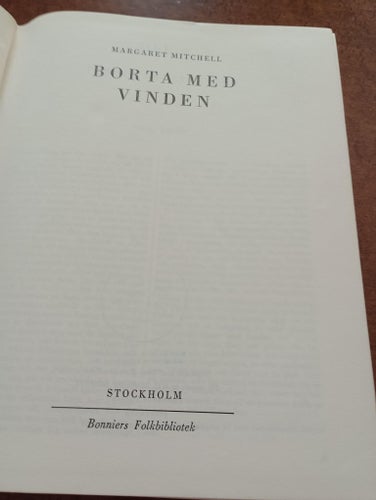 Borta Med Vinden av Margaret Mitchell, 1953