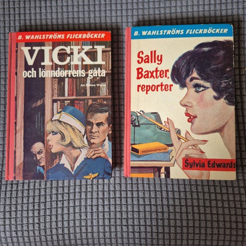 "Vicki och lönndörrens gåta" och "Sally Baxter, reporter