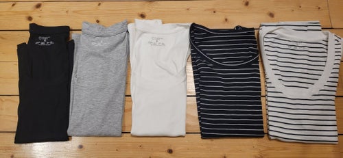 Linne-paket, storlek S, alla ribbade, alla är så gott som nya, en har lapp kvar