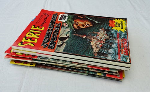 Sju tidningar plus två specialnummer av Seriemagasinet 1970- 1976