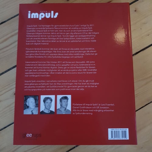 Impuls Fysik 1 av Fraenkel, Gottfridsson, Jonasson, publicerad 2011